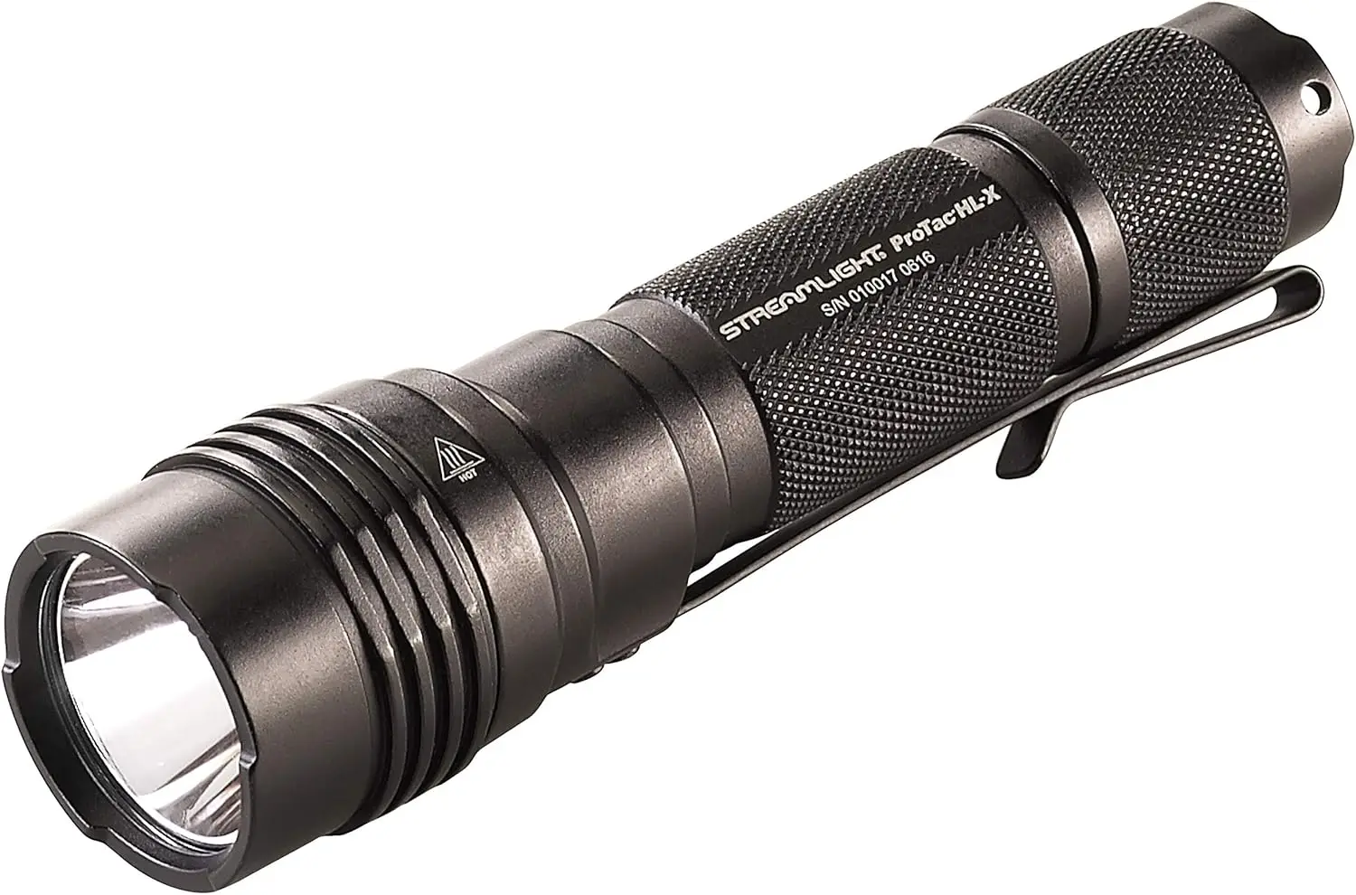 

ProTac HL-X 1000-Lumen Multi-Fuel Professional Tactical Flashlight, Includes CR123A Lithium Batteries and Holster Black 88065