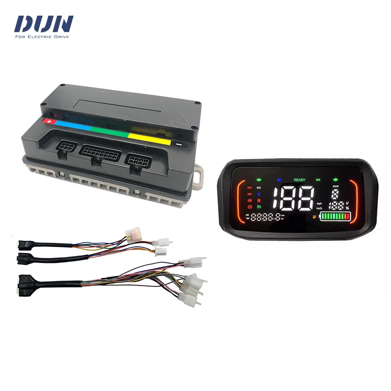 

LANDE EM50S 55A 1KW BLDC Sine Wave Controller with N7 N1S LCD Speedometer Display For QS Wheel Mid Drive Motor