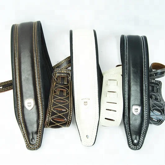 genuine leather custom guitar strap