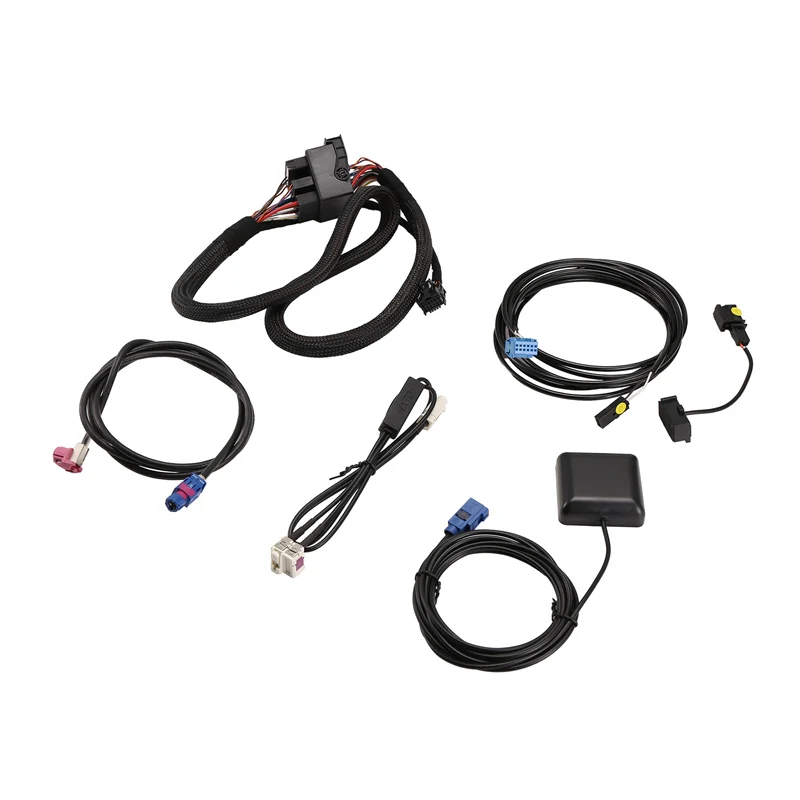 For VW Golf 7 MK7 Passat B8 MQB TIGUAN POLO 6C MIB Radio Adapter Cable Wire Harness Testing Platform With 2 To 1 Cable