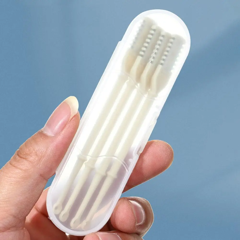 Cortador de cabelo nasal para homens e mulheres, faca de nariz dupla face, ferramenta removedor de nostril aparador de cabelo rotativo de 360 ° 2 em 1