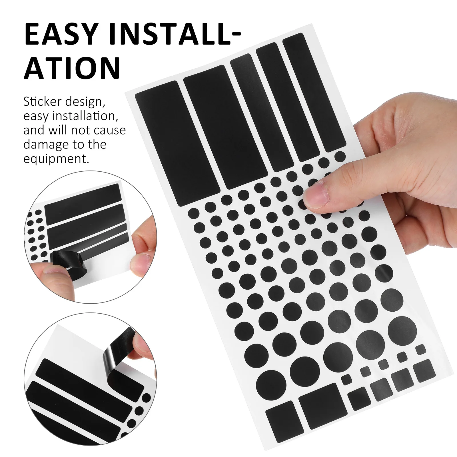 ملصقات حجب الضوء 2 ورقة LED تظليل التعتيم لأجهزة التوجيه Tvs LED أضواء النوم أفضل لا اضطراب الضوء #2