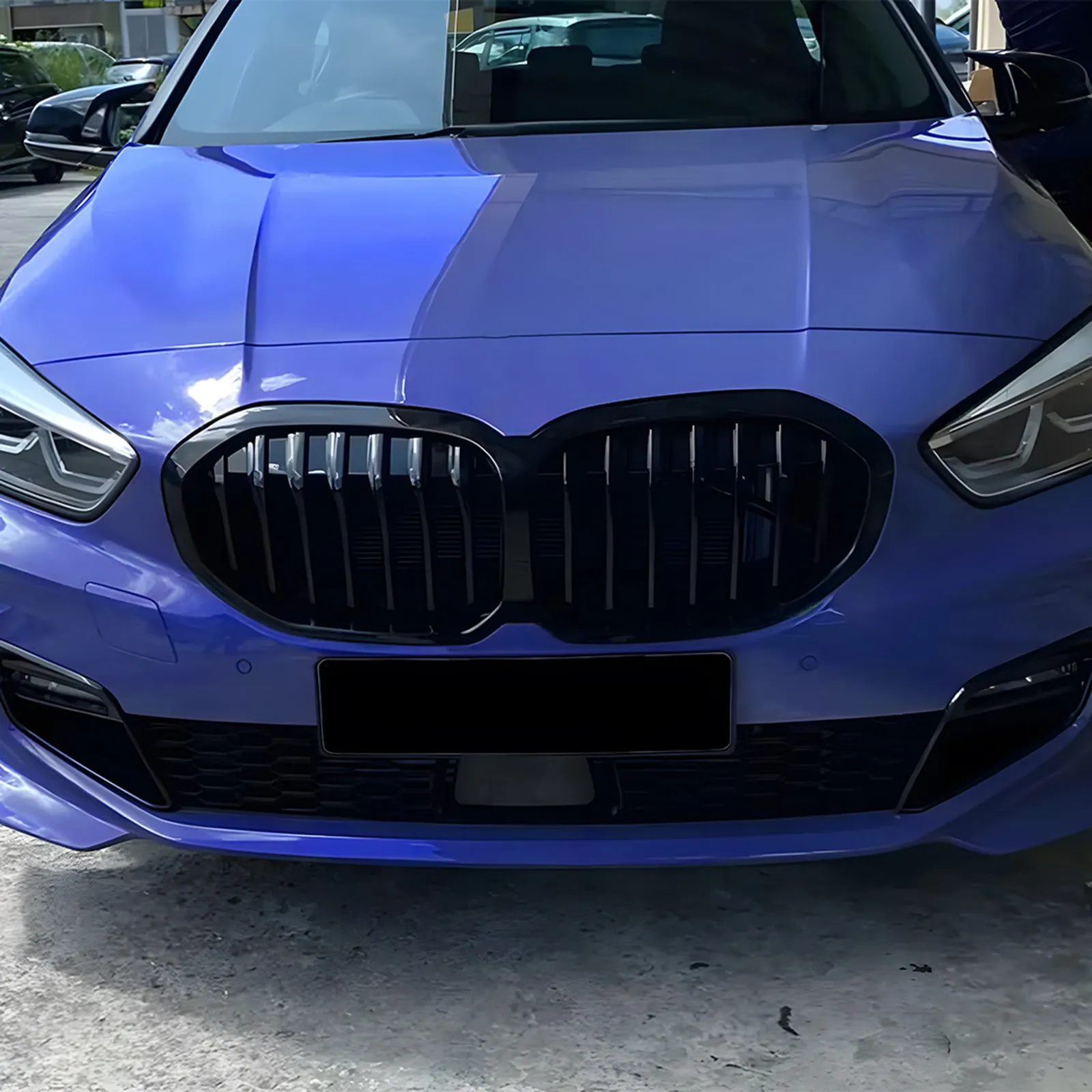 

Car Front Bumper Hood Kidney Grill Racing Grilles Grid With Single line Double line For BMW 1 Series F40 2019-2024