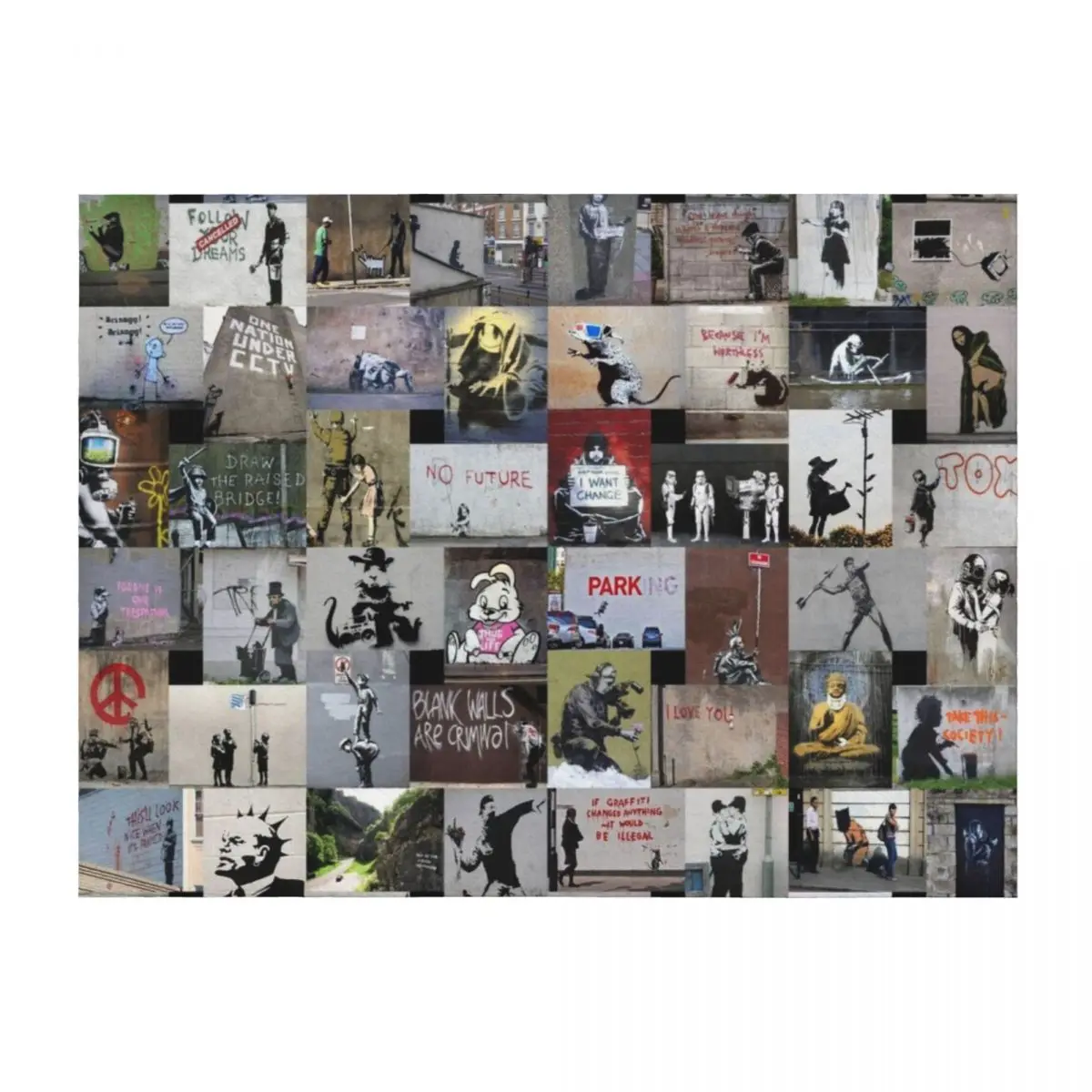 

Banksy Throw Blanket Thin Warm Luxury Blankets For Bed Blankets