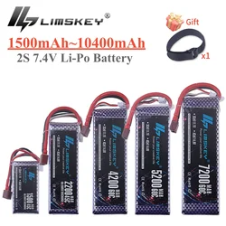 2S Lipo Battery 7.4v 1500mah 1800mah 2200mah 3300mah 4200mah 5200mah 6500mah 7200mah 10400mah JST/XT60/T RC Parts 7.4v Battery