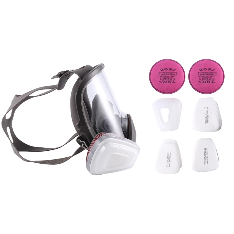 

1Set Full Respirator Mask Set Cover Dust Cover For Painting, Chemistry, Woodworking