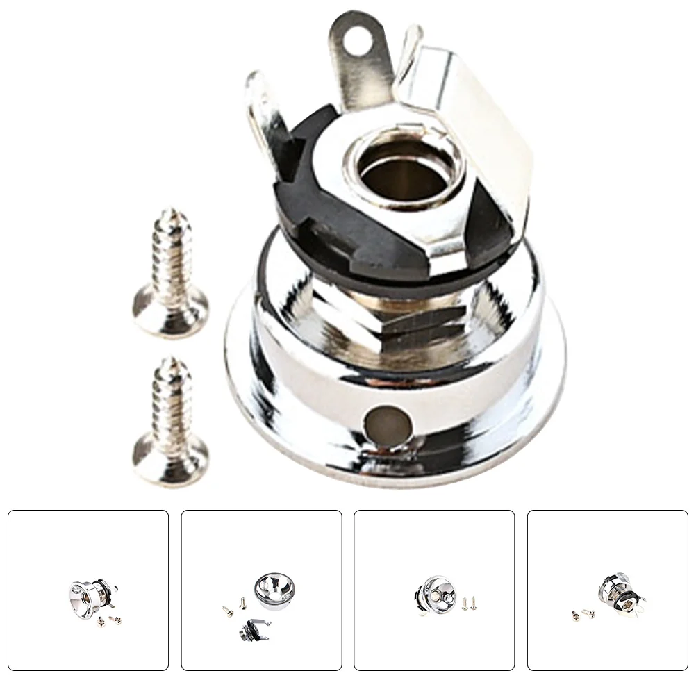 

Electric Guitar Sockets Metal Jacks for Guitar High Service Quality Not Easy to Break Portable Convenient Carry