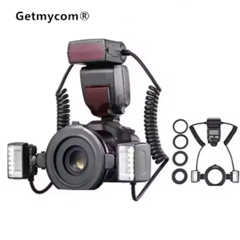 

YN-24EX YN24EX макрокольцевая вспышка светодиодная макро вспышка для Canon для камеры Sony 2 шт. головка вспышки