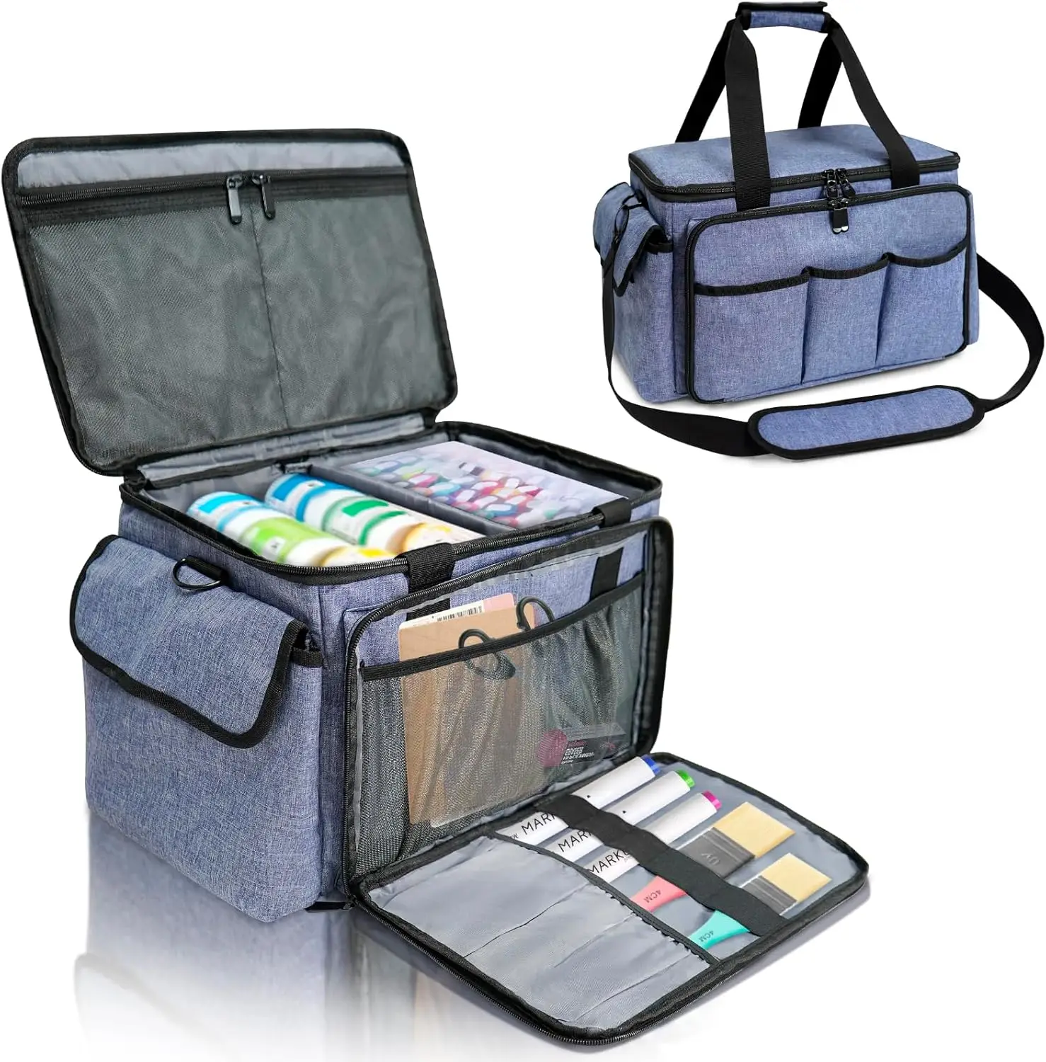 

Craft Storage Bag for Supplies ， Multifunctional Organizer Tote