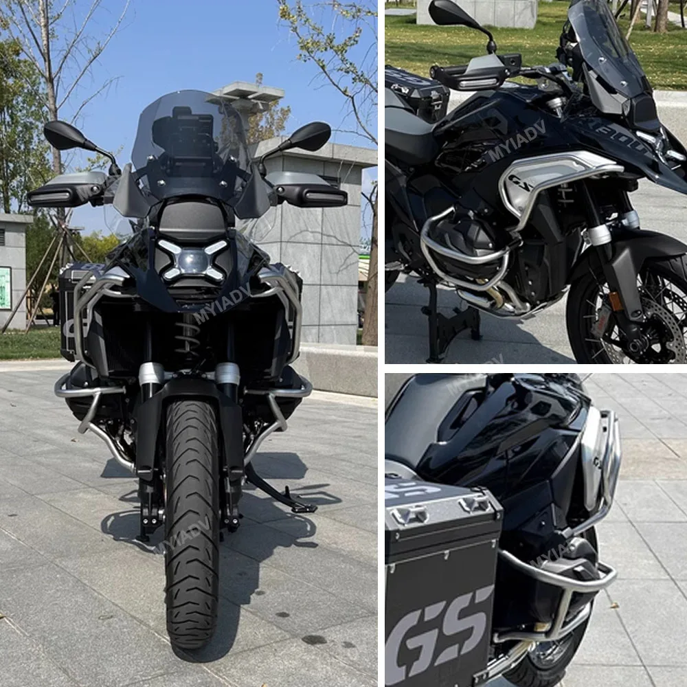 Motorcycle Stainless Steel Upper Highway Engine Guard For BMW R1300GS GS1300 R 1300 GS Crash Bar Lower Bumper Frame Protection