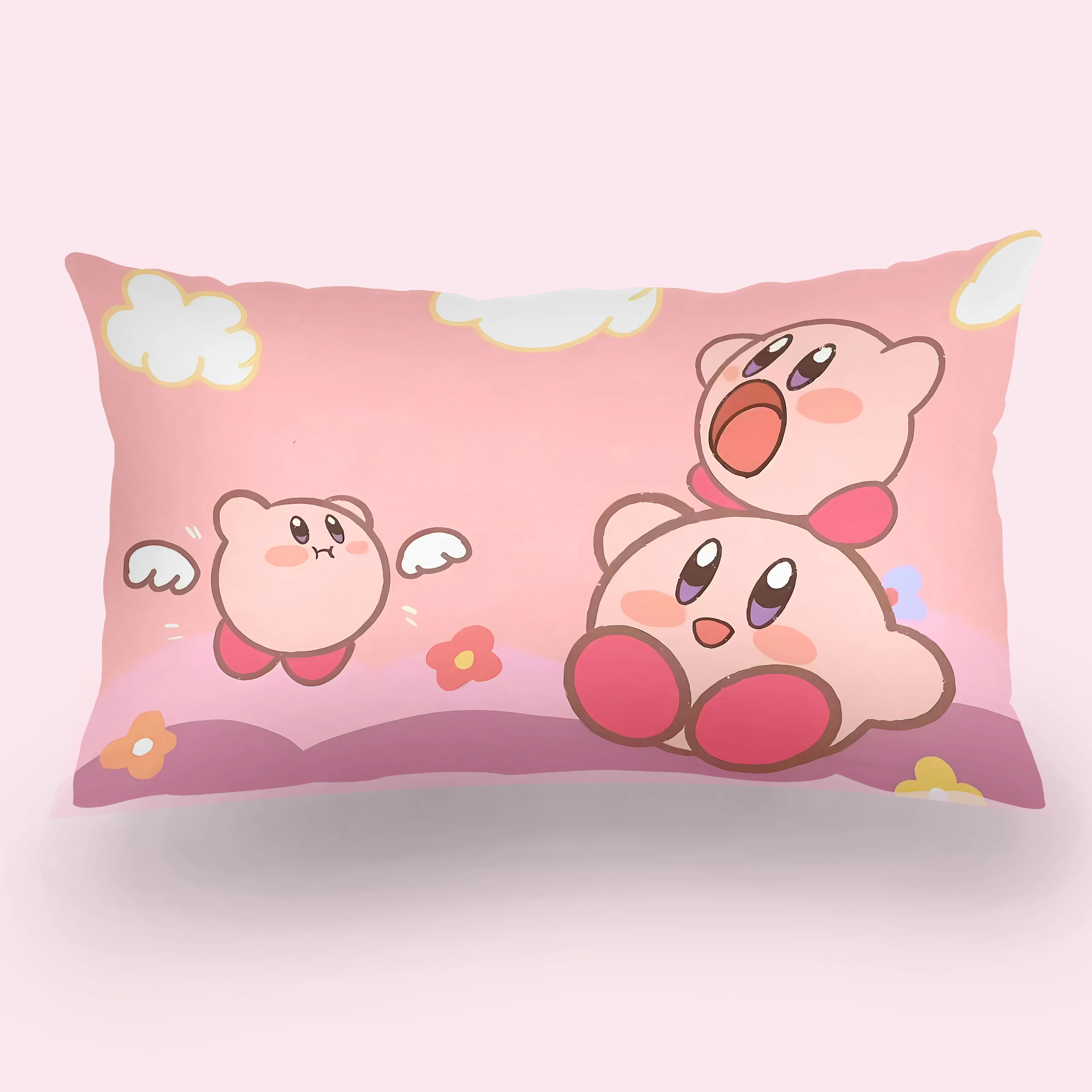 Hot Lovely  K-Kirbies Double-sided Printing Rectangle Pillow Case Bedside Pillowcase Sofa Cushion Cover Room Home Decoration