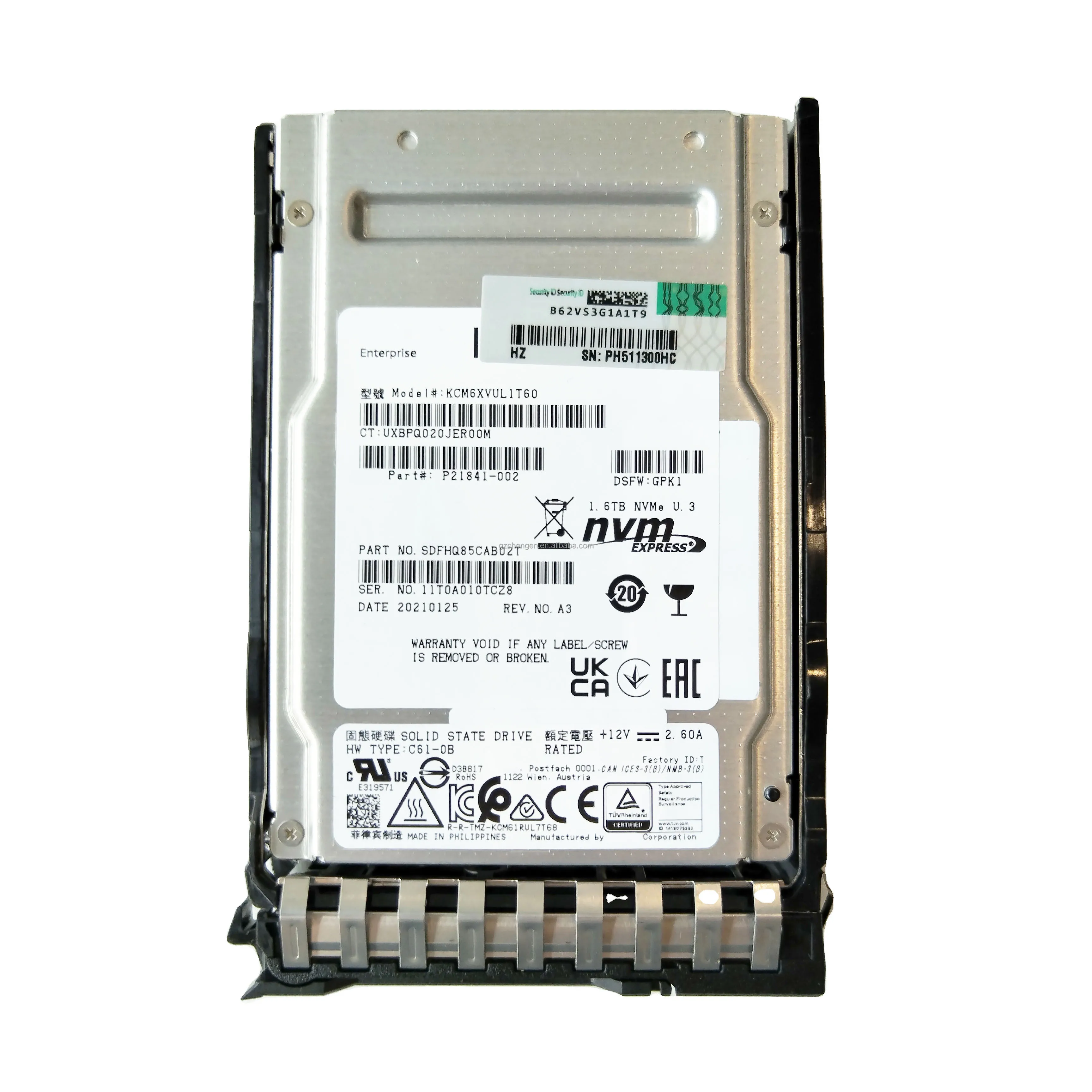 

P21841-002 J2000 1.6Tb Mixed Use Dual Port Sff 2.5Inch Pci Express (Nvme) Bc Solid State Drive