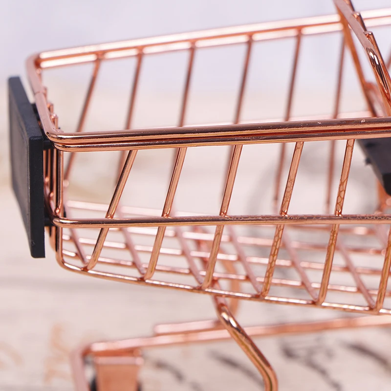 Mini Shopping Cart Trolley Home Office Sundries Storage Ornaments Children\'s Toy