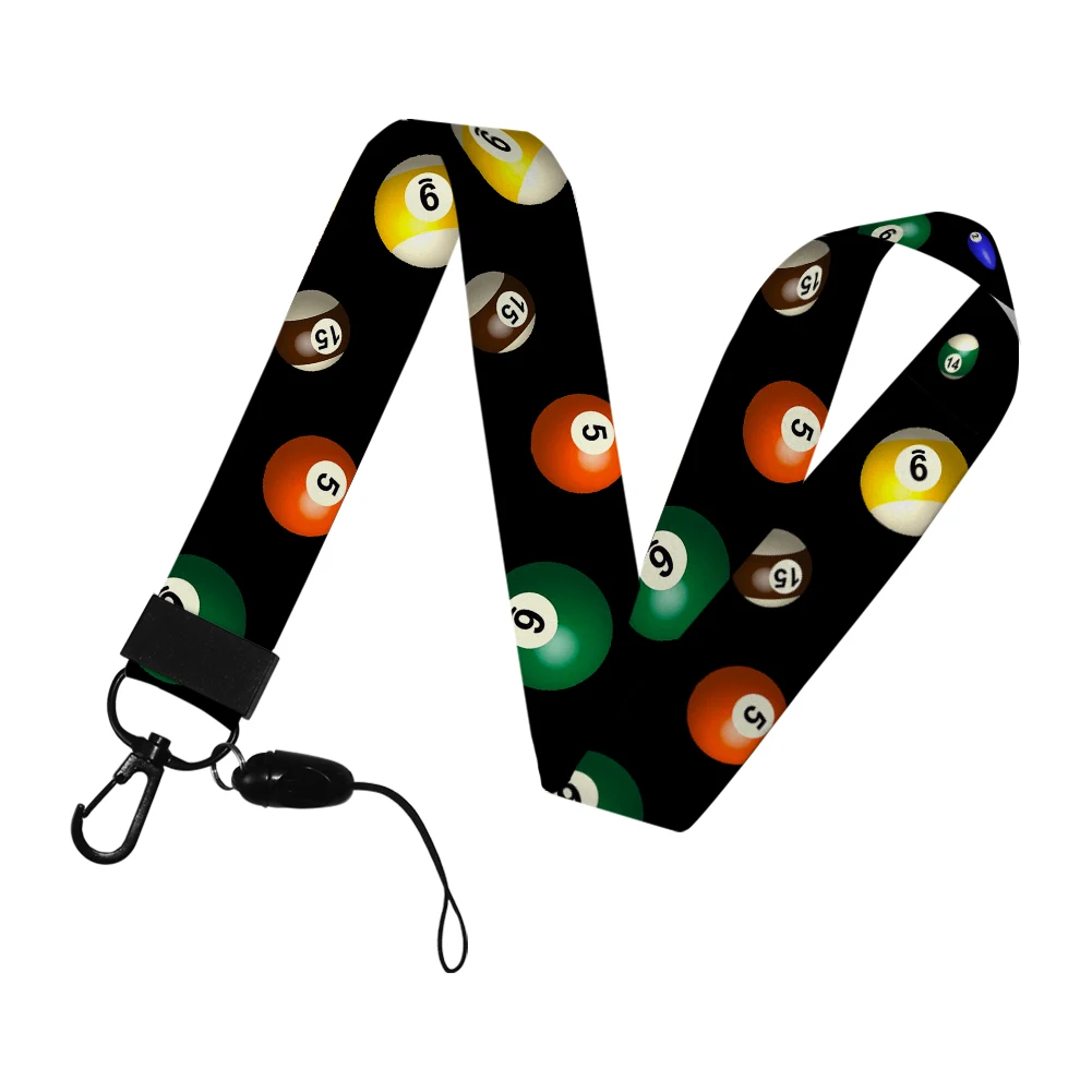 Work Card Holder Work Billiards Sports Name Badge with Keychains Student Id Card Lanyard Holder Accessories
