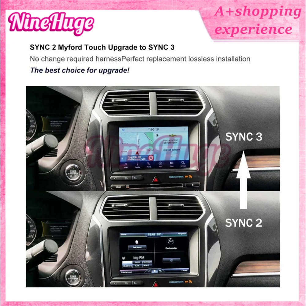 NEW HC3T-14F014-BD Factory SYNC 2 To SYNC 3 3.4 Upgrade Carplay Kit Fit for Ford Lincoln Sync3 APIM Module
