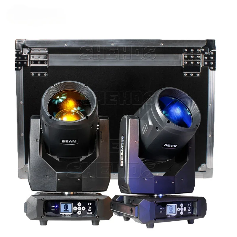 SHEHDS-Projecteur à Tête Mobile, Éclairage à Faisceau Coloré pour DJ Chang, Projecteur Interdit de Mariage, 350W, 17R