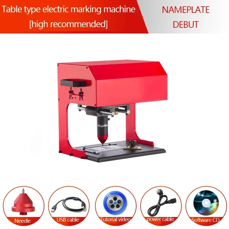 Hot Sale JMZQ-170/JMZD-170 Pneumatic Electric Marking Machine 300w Desktop Car Identification Plate Metal Parts Engraving Machin