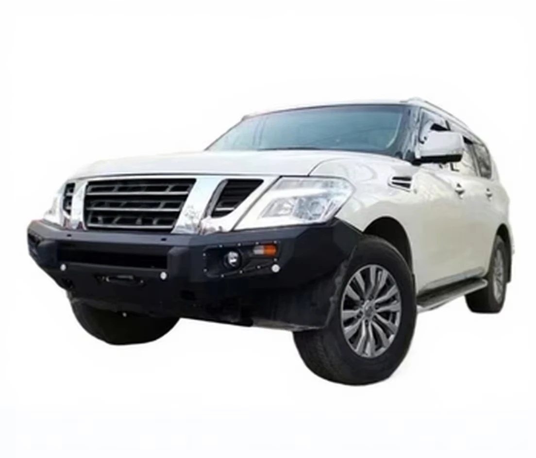 4X4 Off-Road Heavy Duty Steel Front Bumper Bull Bar with Winch Mount for Nissan Patrol Y62 2010-2019