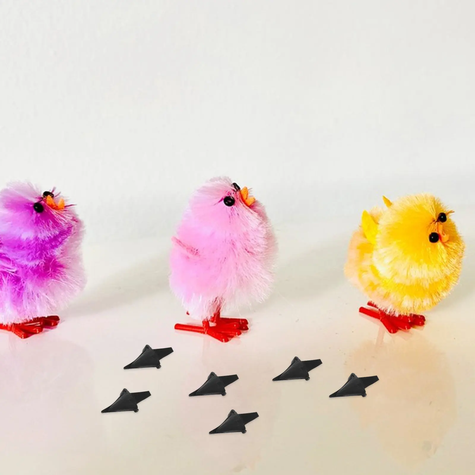 

100 шт. пластиковых носиков-утиных клювов для поделок, аксессуары для проектов по изготовлению животных и птиц, для вязания крючком, мягких игрушек, декоративных элементов, безопасные носики