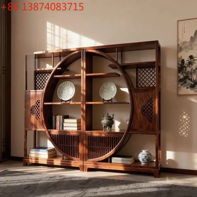 New Chinese ebony solid wood Bogu frame, storage display cabinet