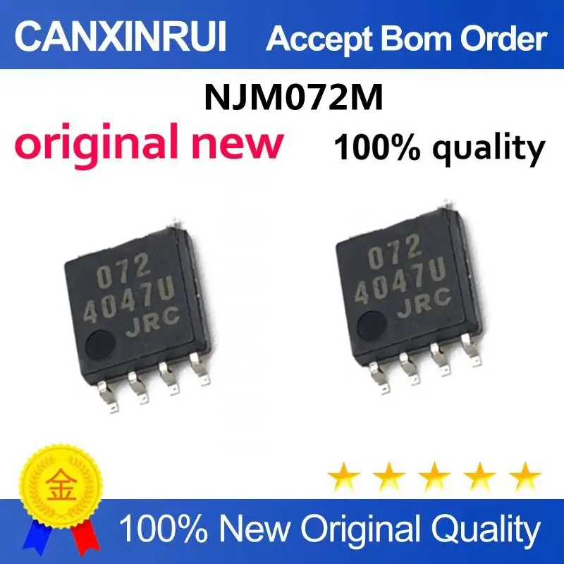JRC072 NJM072M 072 SOP8 Dual-way J-FET Input Operational Amplifier New Original
