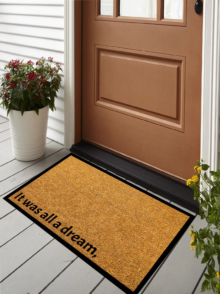 

Door Mat It Was All A Dream Foot Mat Doormat Anti-Slip Carpet Entrance Outdoor Taylor's Version Home Decor