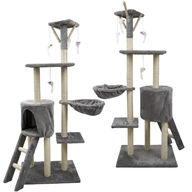 

Cat Climbing Frame Cats Nest Integrated Scratching Column Large Cat Scratching Board Toy Jumping Platform Pet Supplies