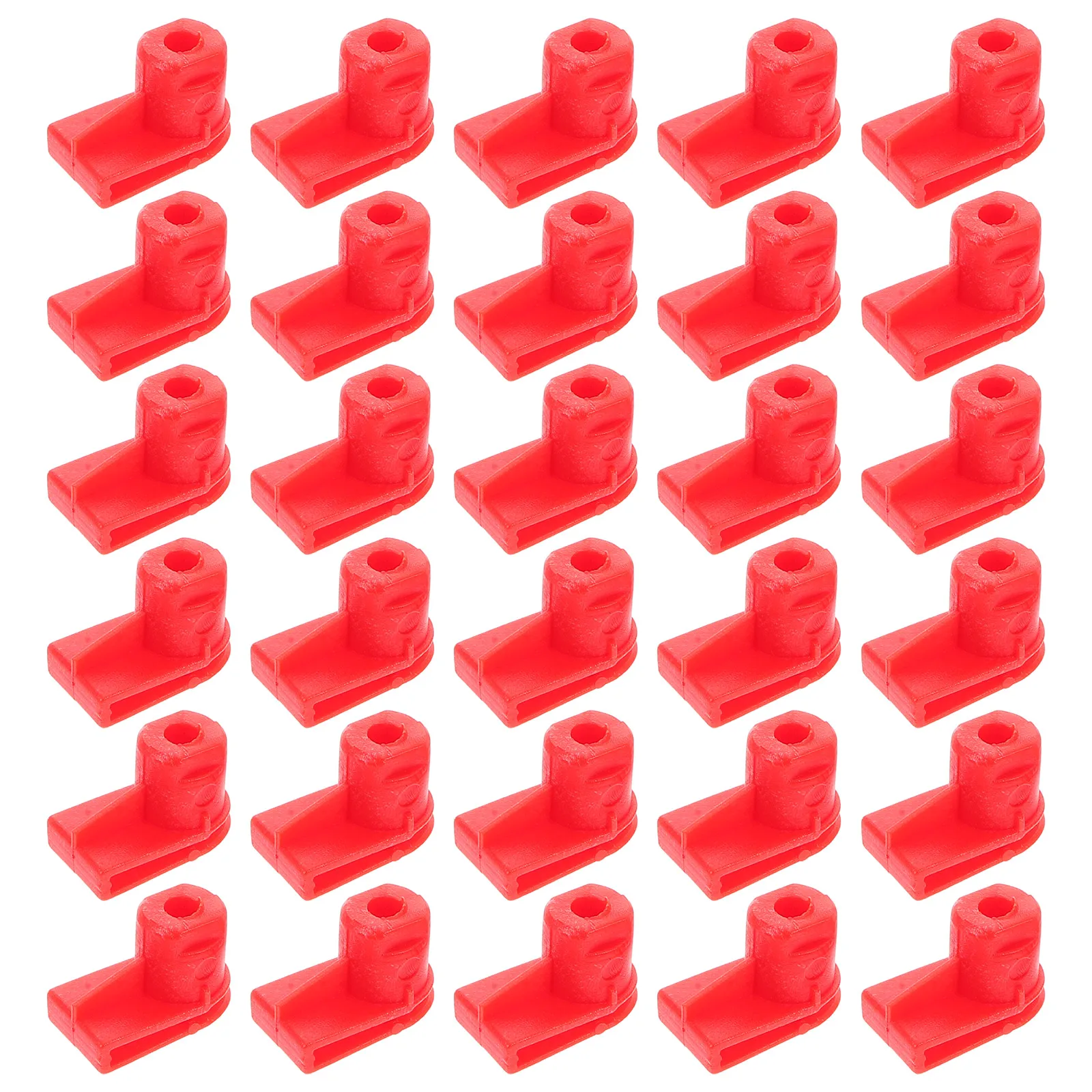 

30pcs Red Plastic Bumper Nuts Kit Durable Easy Installation Fastener Retainer Automotive Body Panels Engine Screws Hardware