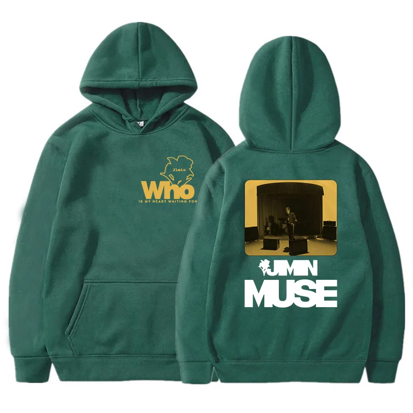 Muse Album Jimin Band Member Hoodies Who Is My Heart Waiting for Flower Printing Sweatshirts Harajuku Hip Hop Streetwear Hoodie