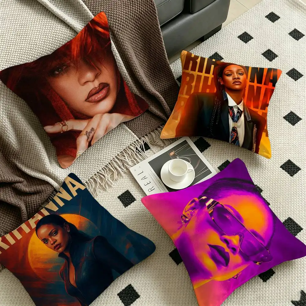 Singer R-RIHANNA Personalized picture text home decorative pillows Household Gifts 45x45cm