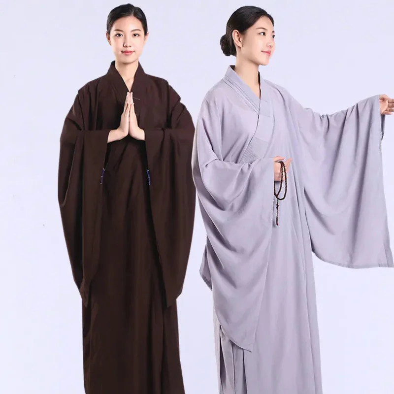 Meditation Zen Shaolin Hanfu Chinese Traditional Clothings for monk Costume Buddhist Clothing Robe Taoism Tibetan Clothes