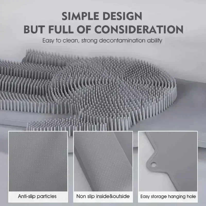 Guanti in gomma per lavare i piatti, guanti per la pulizia, spugna magica per uso domestico in silicone, strumenti per la pulizia della cucina