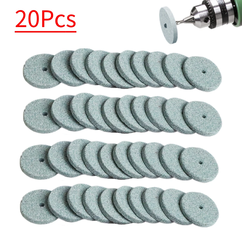 20 Stück 20mm Mini-Schleifscheiben, Polierscheiben, Schleifpads, Feinschleifscheiben für Holz/Metall, Schleifwerkzeug, Rotationswerkzeug