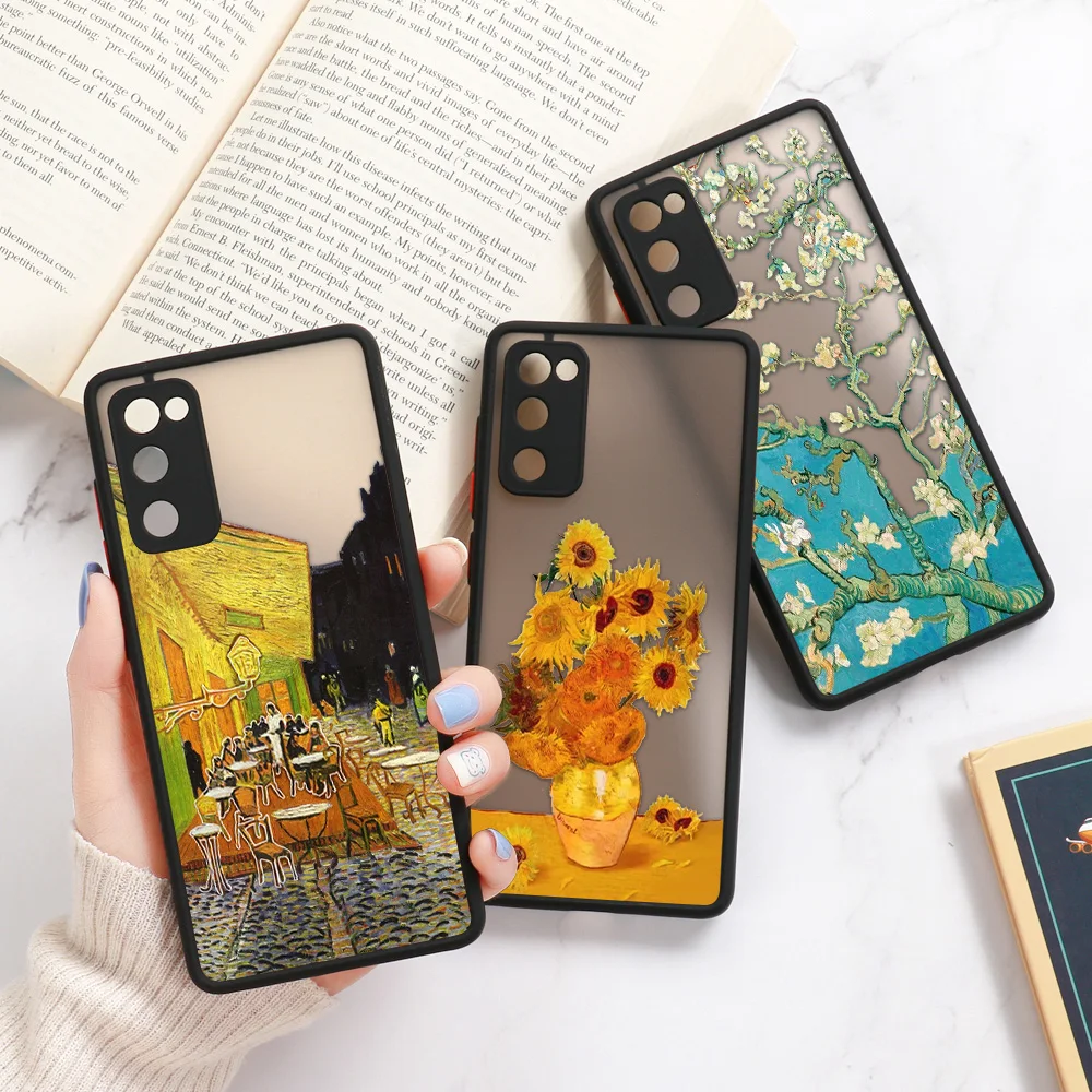 Art Oil Painting Phone Case For Samsung S24 S22 S23 Ultra Case A54 A34 A53 A23 A32 A72 A52 A05S A14 A33 A35 A55 S21 S20 FE Cover