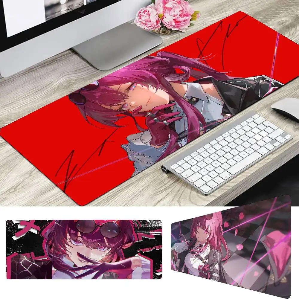 Kafka Animated Game Honkai Star Rail Mousepad Mouse Mat Desk Mat With Pad Gaming Accessories Prime Gaming XXL Keyboard Pad Pad