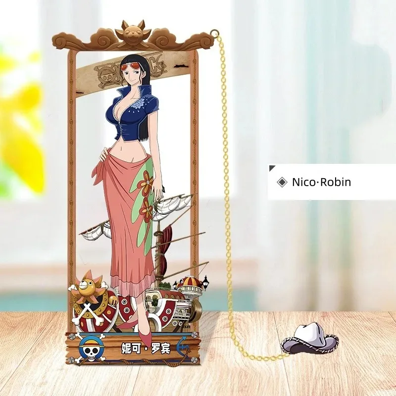 قطعة واحدة لوفي الكرتون المعادن المرجعية أنيمي الشكل زورو سانجي أنيمي القرطاسية تزيين هدية لمحبي الكتاب طالب أنيمي المشجعين #4