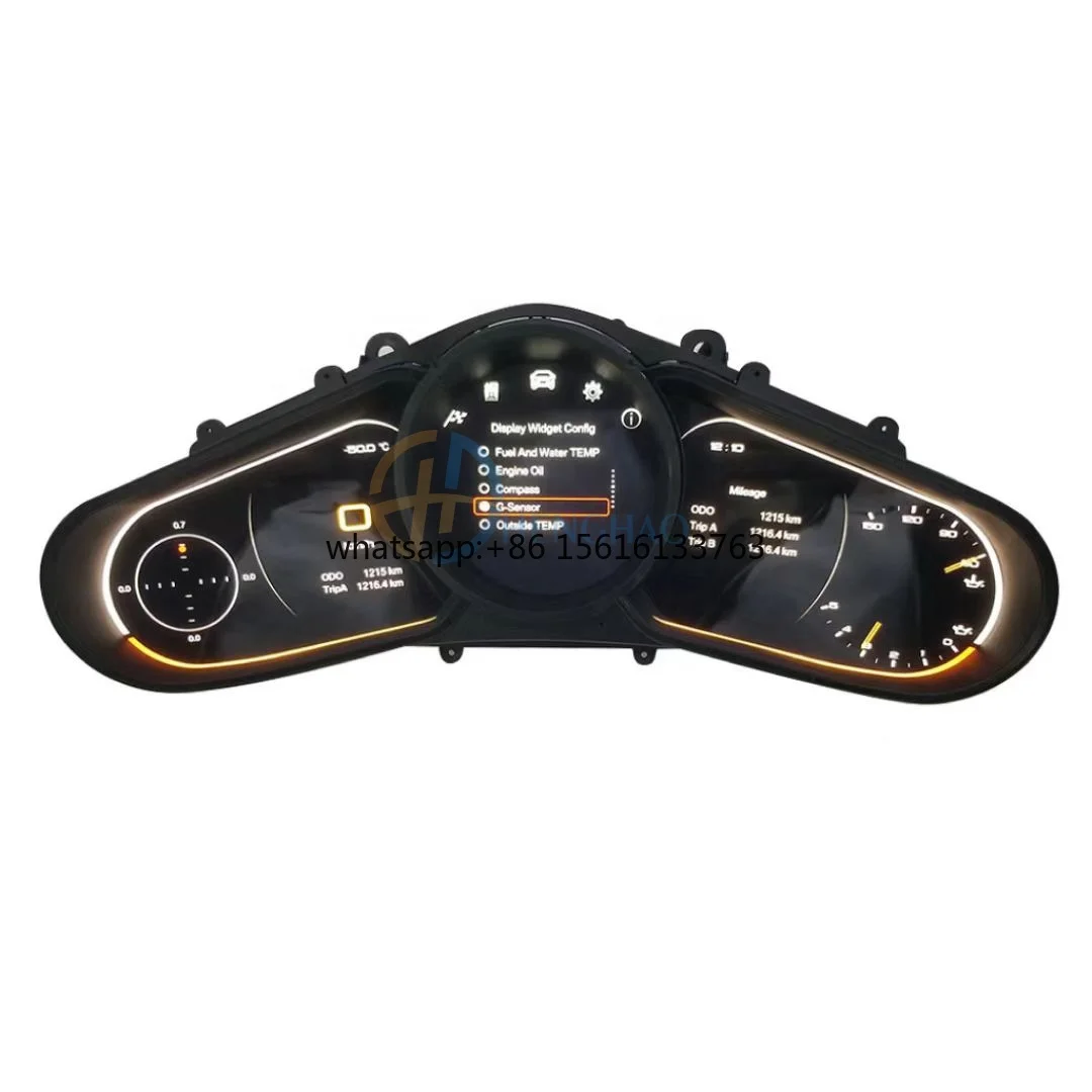Digital Cluster Car Display Screen Speedometer LCD Dashboard for Porsche Cayenne Panamera Upgrade LCD Instrument Panel