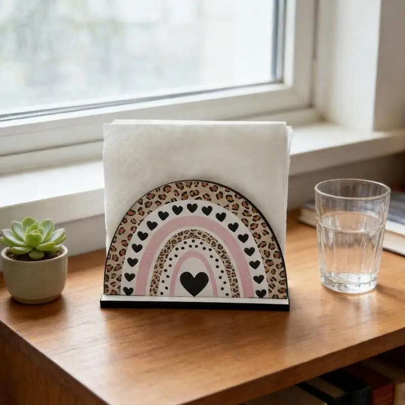 Practical Butterfly Inspired Wooden Napkin Stand For Kitchen Or Office JOMD
