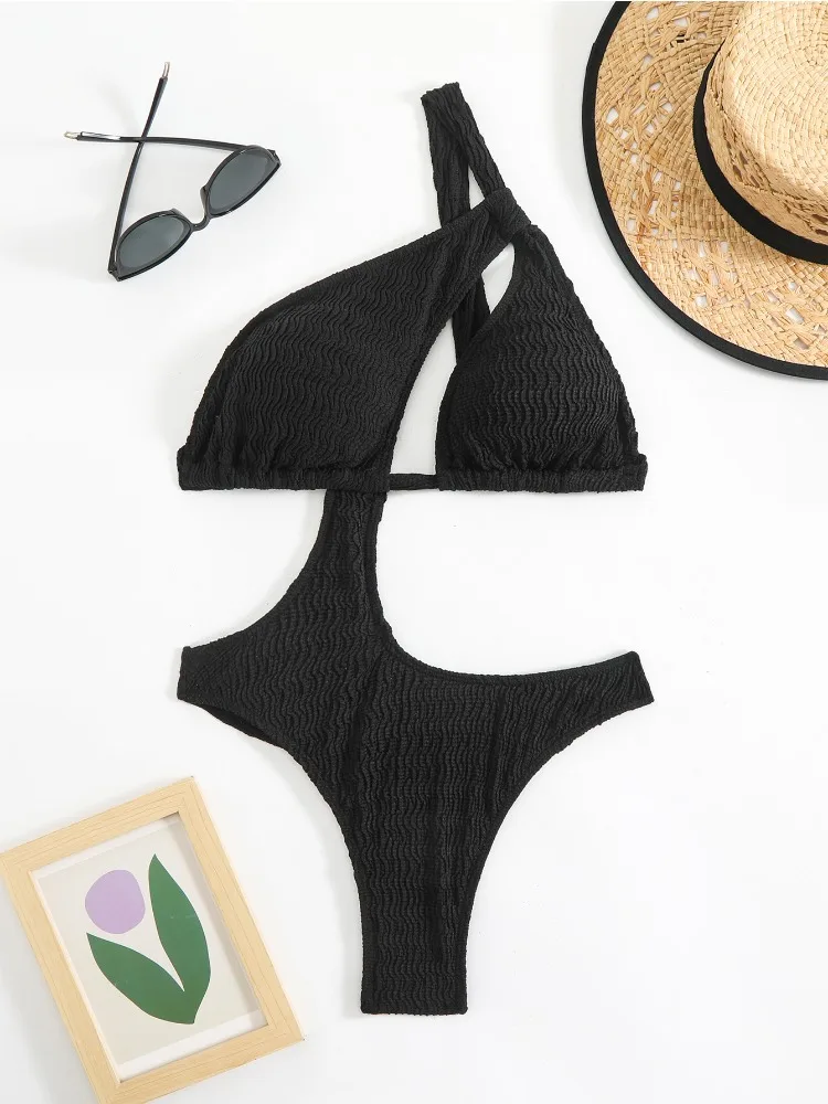 Seksowny Brazylijski Strój Kąpielowy Jednoczęściowy Push Up Bikini Jedno Ramię Bez Pleców Plażowy Kostium Kąpielowy 2025 Nowy traje de baño de mujer