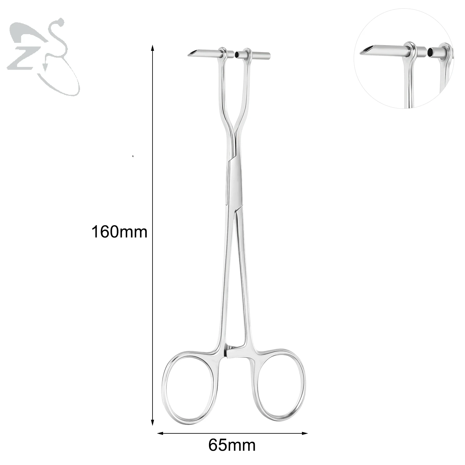 ZS 1PC Edelstahl Piercing Klemme Schlitz Locking Forcep Öffnung Piercing Zange Werkzeug für Ohr Lippe Bauch Nabel Zunge piercing