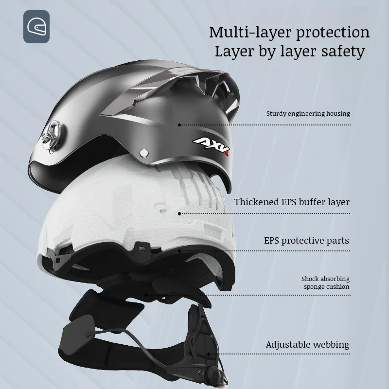 Men and women's HD thickened battery car helmet for summer riding electric motorcycle safety