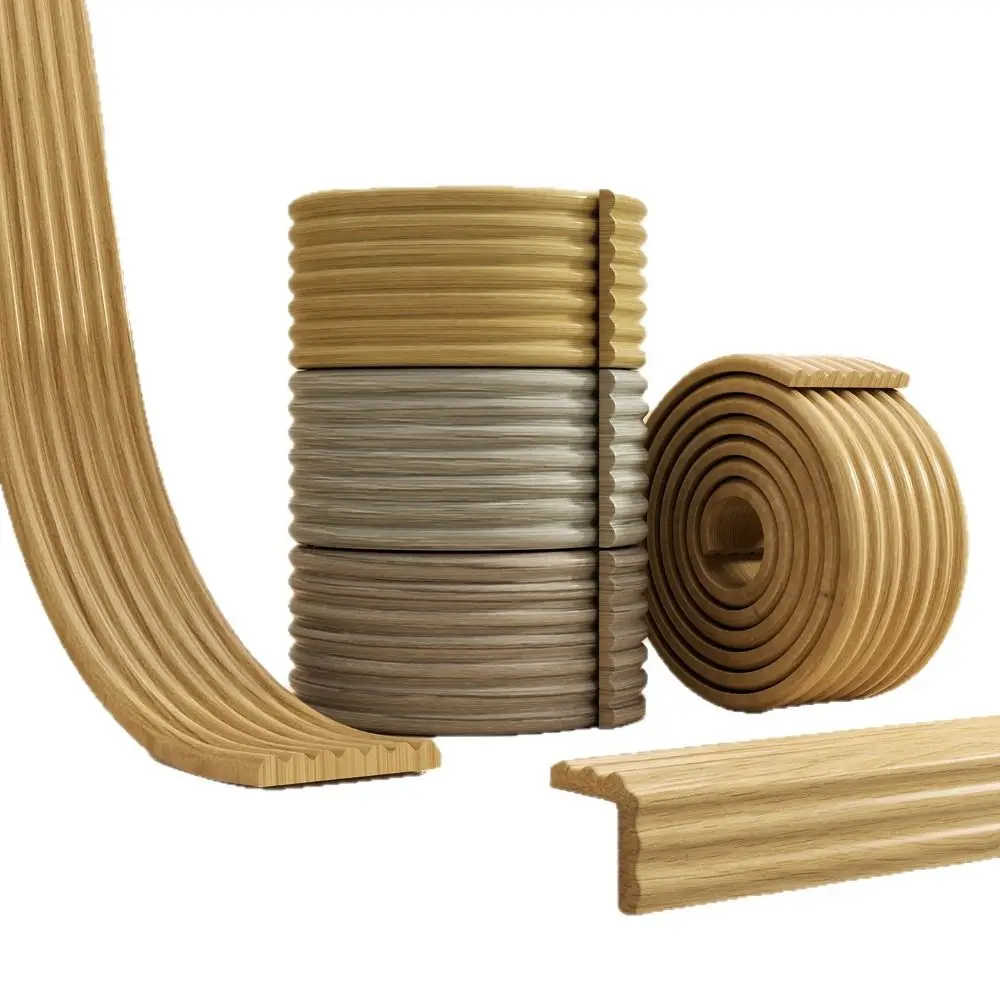 2M/Roll Thickened Anti-collision Decoration Strips 3D Self Adhesive Skirting Line Wall Sticker Living Room Bedroom Corner Line