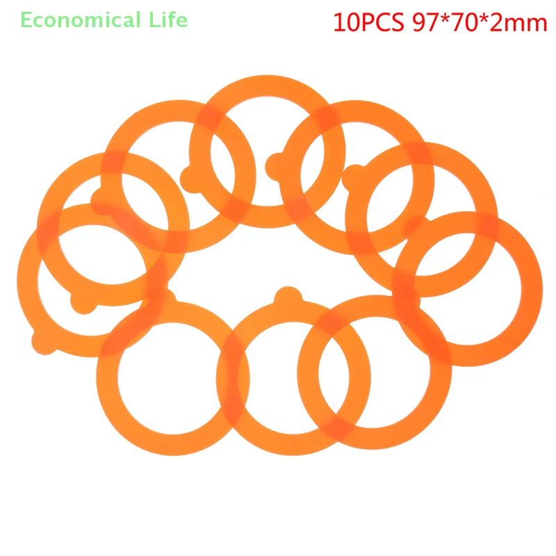 10Pcs Silicone Jar Gaskets Food Storege Jars Airtight Leak-Proof Seals Ring