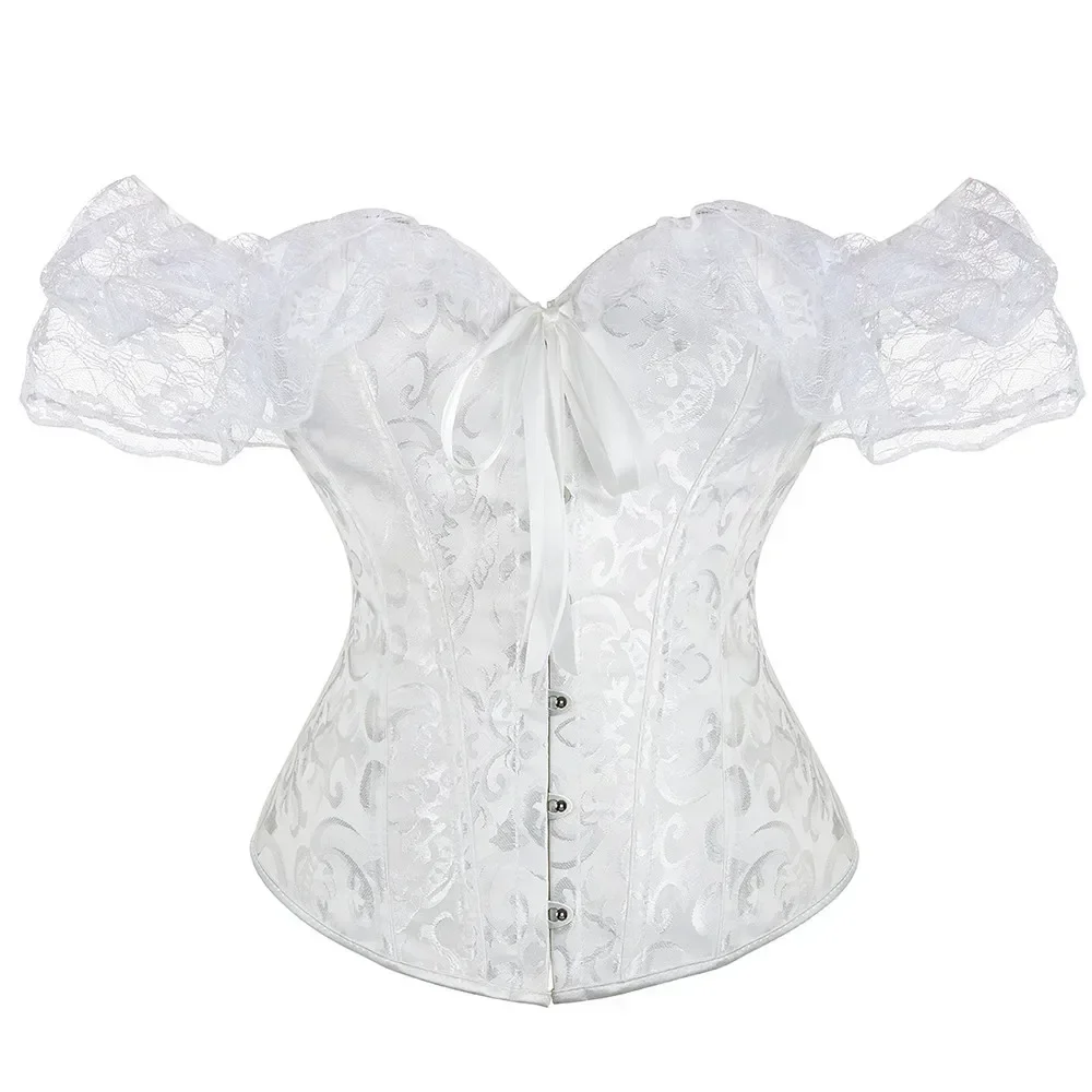 Fashion Off Shoulder Corset Bra Tops Women\'s Tube Top Strapless Lace-up Buckle Bustier Lady Lace Sexy Tank Crop Tops Streetwear