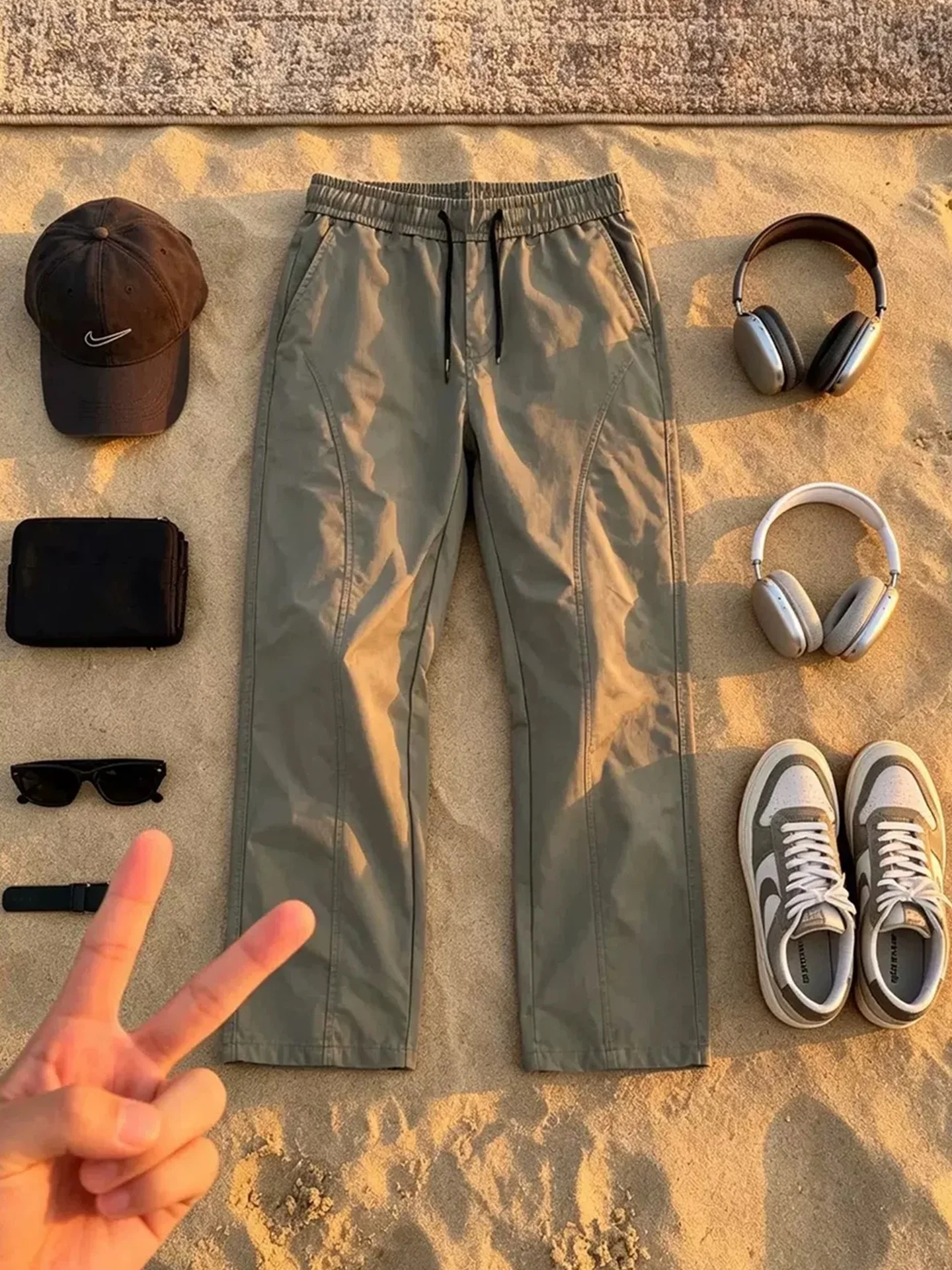 Lightweight Quick Dry Camouflage Pants Men's Summer Thin Nylon Soft  Ice Silk Straight Leg Casual Trousers