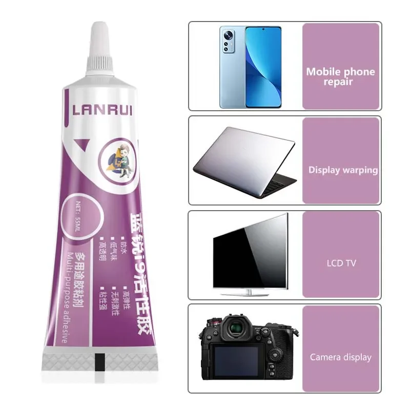 LANRUI I9 55ml Active Glue for Mobile Phone Notebook LCD Screen Frame Back Cover Debonding Repair Waterproof Sealant Adhesive
