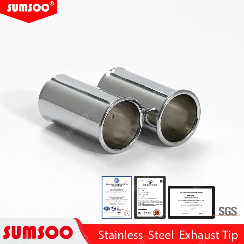 

1PCS Exhaust Tail Stainless Steel PipeTip Car Decoration Muffler Pipe Nozzles Modify OEM82119413967 Parts