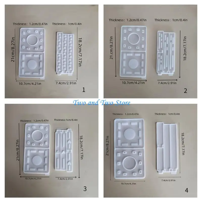 HX6F قالب حامل شمعة سيليكون قالب الشمعدان قوالب ديكورات المنزل الزخرفية #6