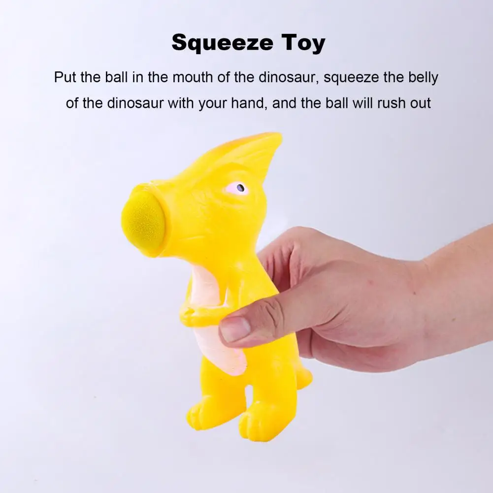 Squeeze Football Toy Design Dinosaur Ball Dinosaur Popper Toy Set for Kids Stress Relief Ball Shooter Anxiety Relief for Emotion