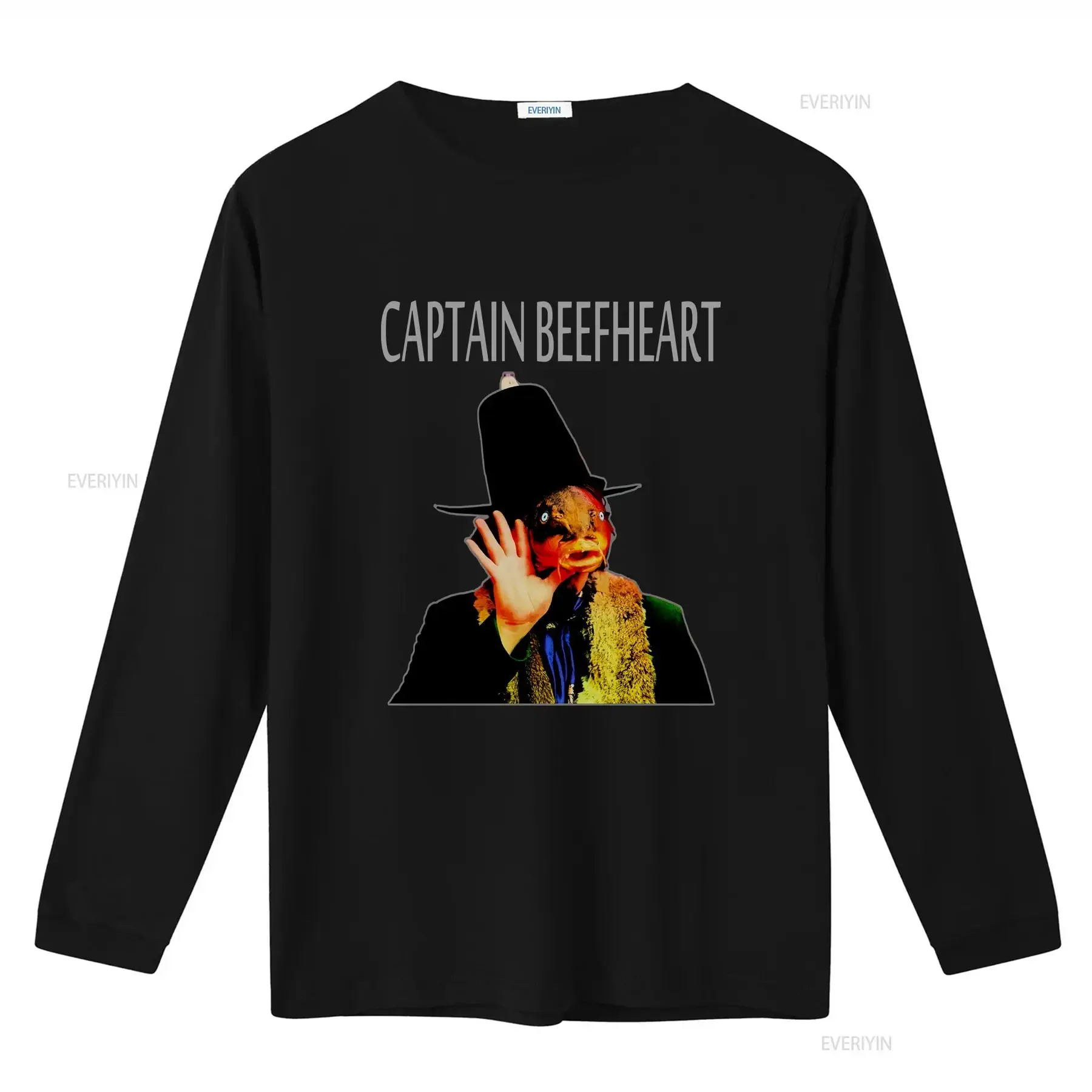 تي شيرت كابتن بيف هارت عتيق مغسول ومتعدد الاستخدامات ملابس أنيقة بتصميم جرافيك قليلاً ناعمة قابلة للتنفس كاجوال